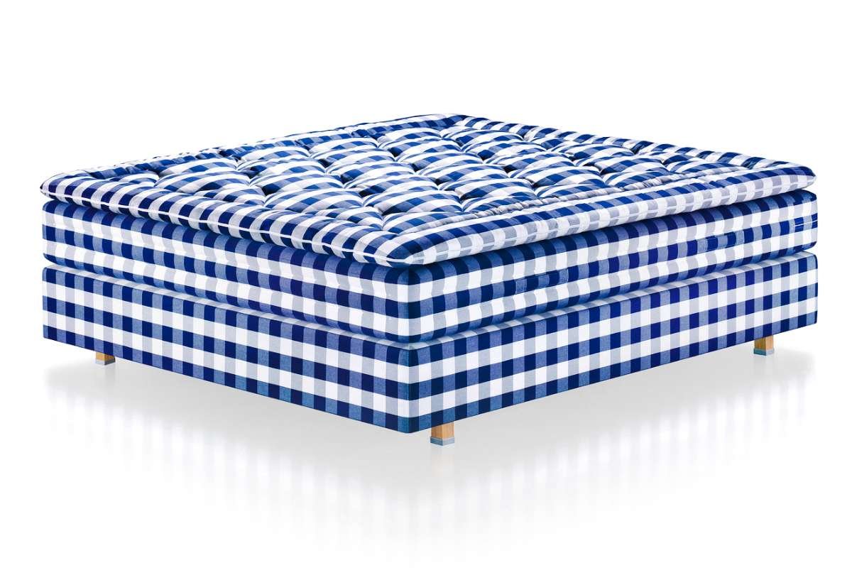 Postelja Herlewing blue check